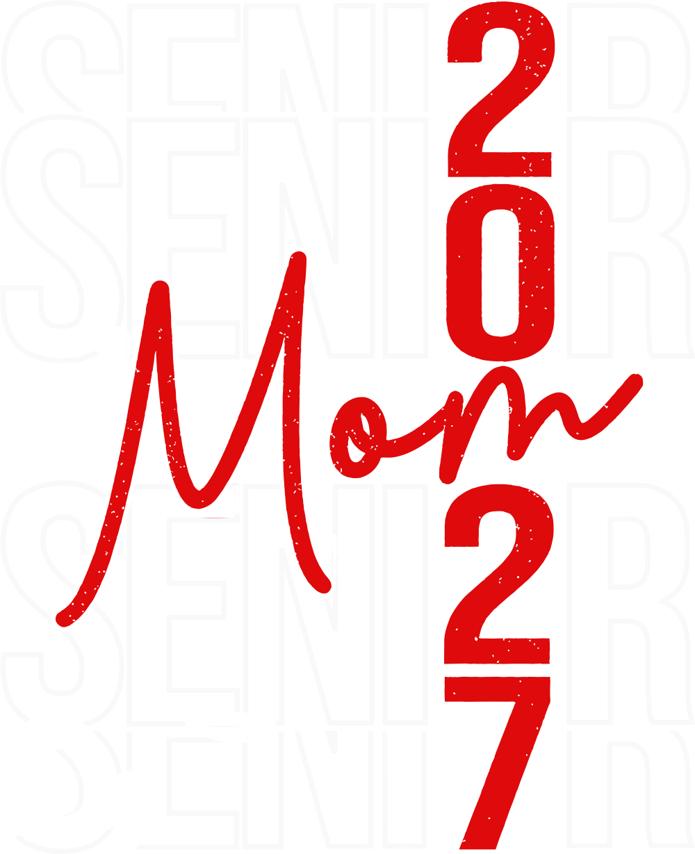 Senior Mom 2027, Red - Senior DTF Transfers
