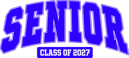 Senior Class Of 2027, Four Colors - Senior DTF Transfers