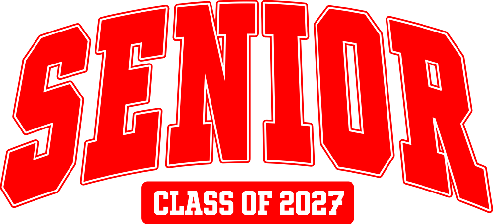 Senior Class Of 2027, Four Colors - Senior DTF Transfers