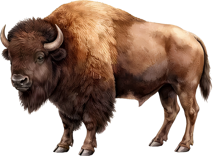 American Bison - Animals DTF Transfers