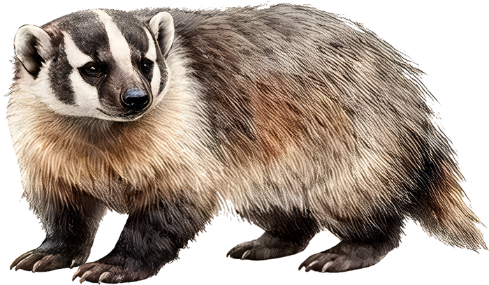 American Badger - Animals DTF Transfers