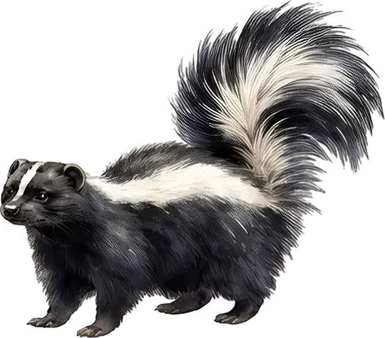 Striped Skunk - Animals DTF Transfers