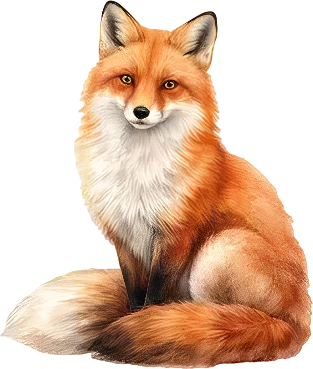 American Red Fox - Animals DTF Transfers