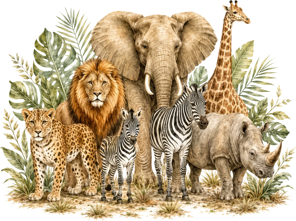Safari Animals - Animals DTF Transfers