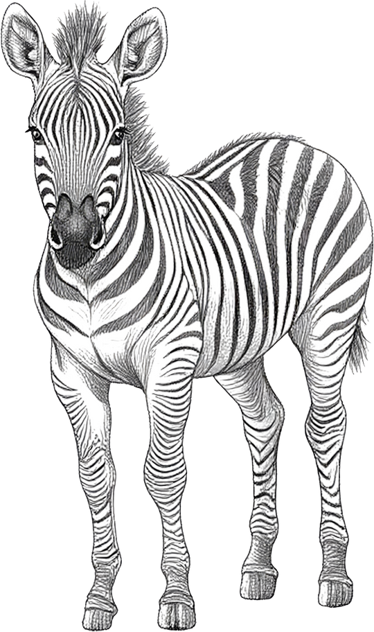Zebra B&W - Animals DTF Transfers