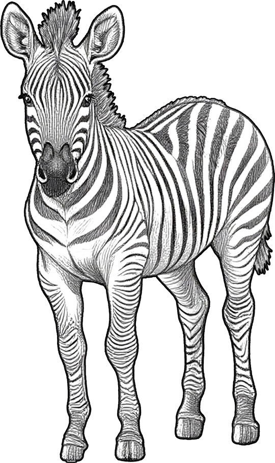 Zebra B&W - Animals DTF Transfers