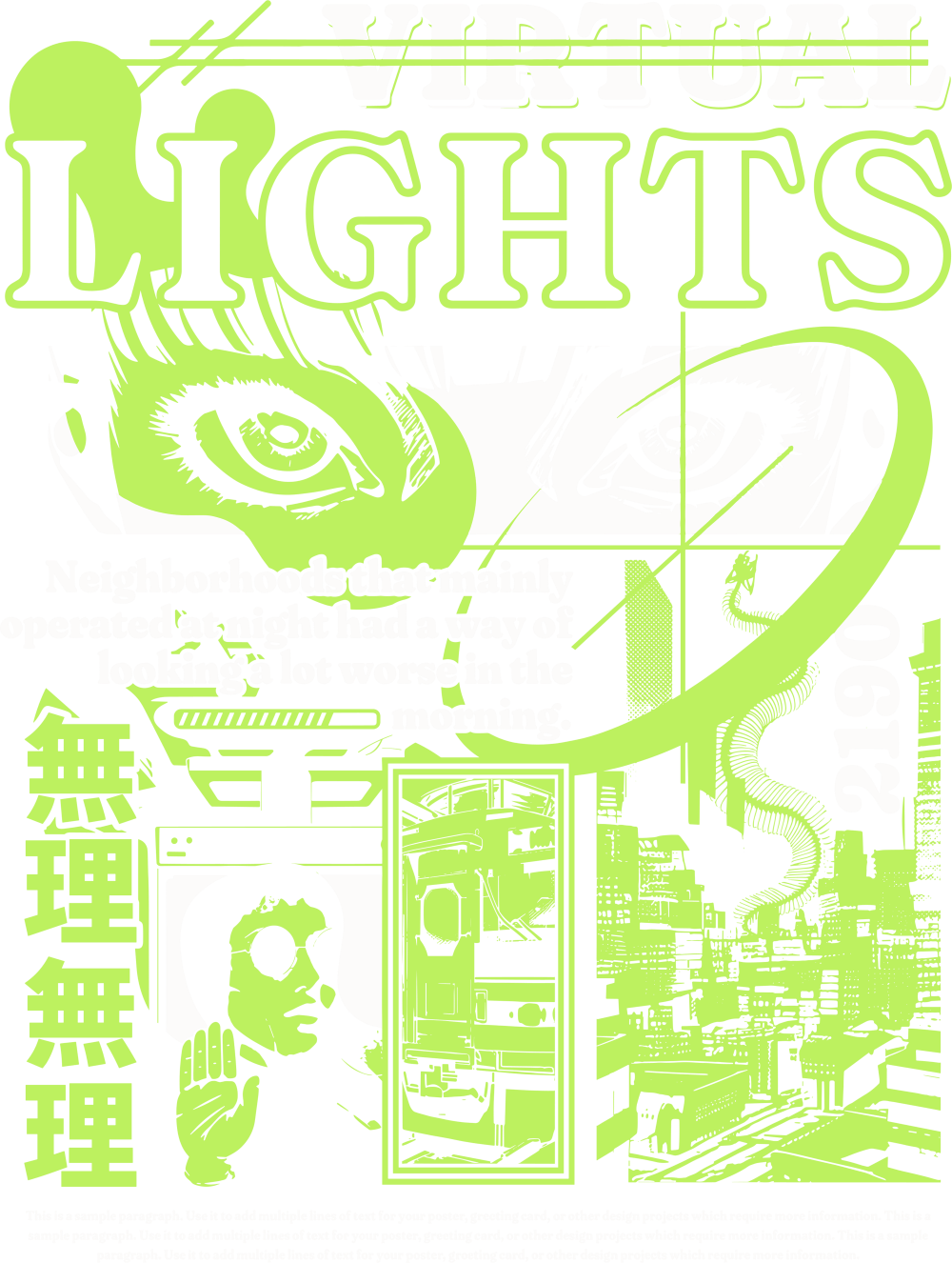 Virtual Lights - Anime DTF Transfers