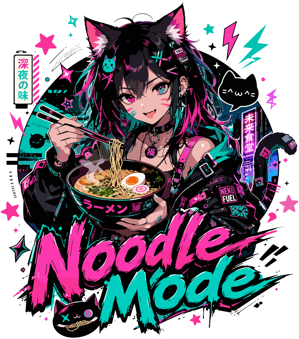 Noodle Mode - Anime DTF Transfers