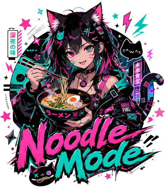 Noodle Mode - Anime DTF Transfers