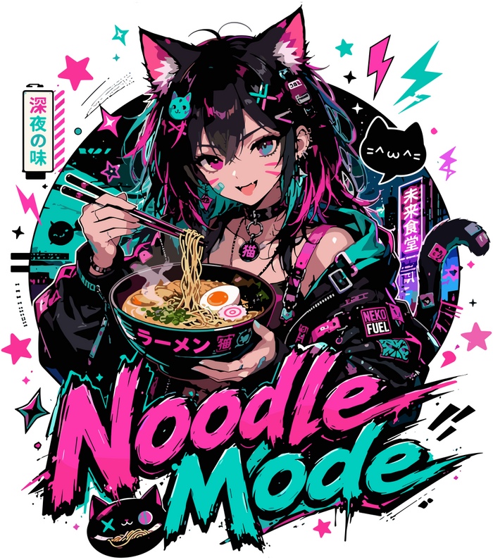 Noodle Mode - Anime DTF Transfers