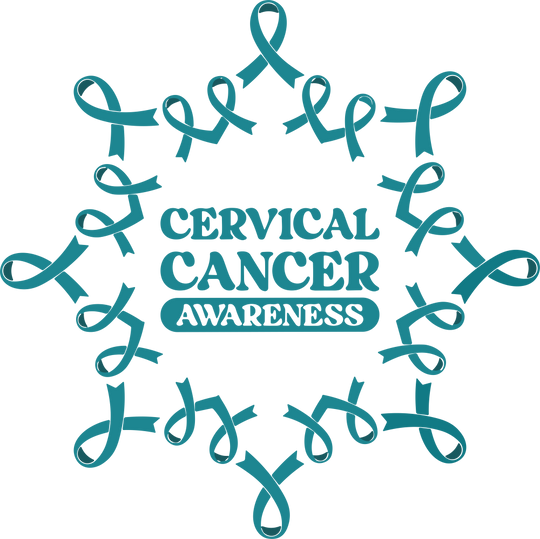 Cervical Cancer Awareness, Ribbons - Cervical Cancer DTF Transfers