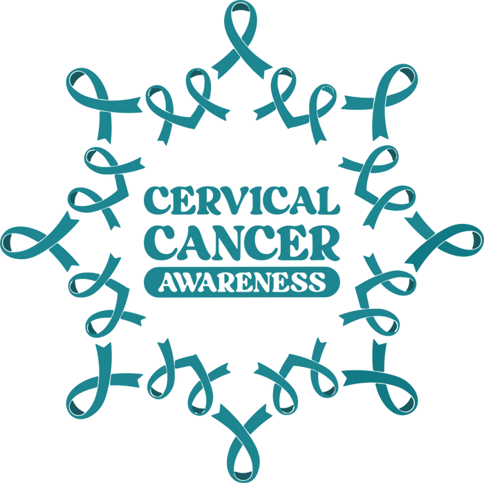 Cervical Cancer Awareness, Ribbons - Cervical Cancer DTF Transfers