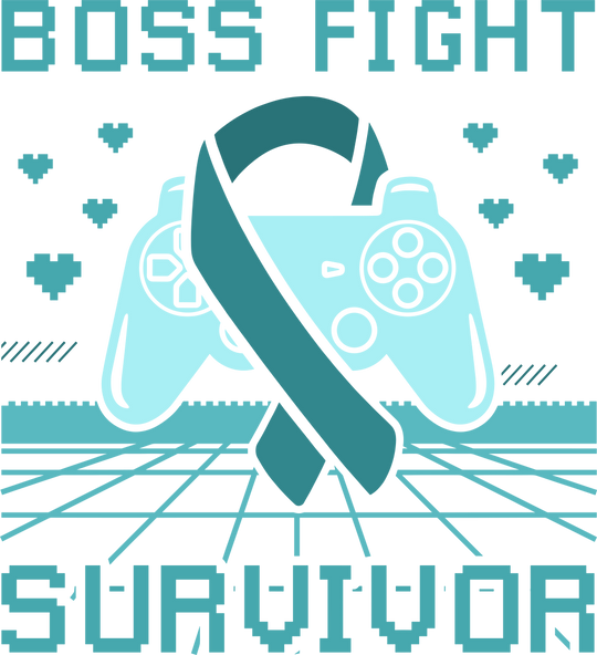 Boss Fight Survivor - Cervical Cancer DTF Transfers