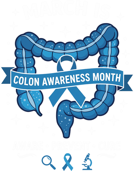 March Is Colon Awareness Month - Colon Cancer DTF Transfers