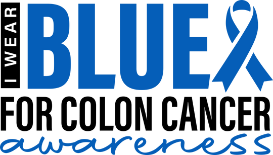 I Wear Blue For Colon Cancer Awareness - Colon Cancer DTF Transfers