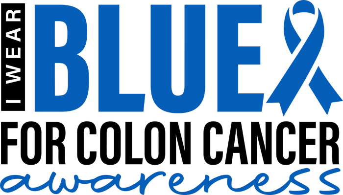 I Wear Blue For Colon Cancer Awareness - Colon Cancer DTF Transfers