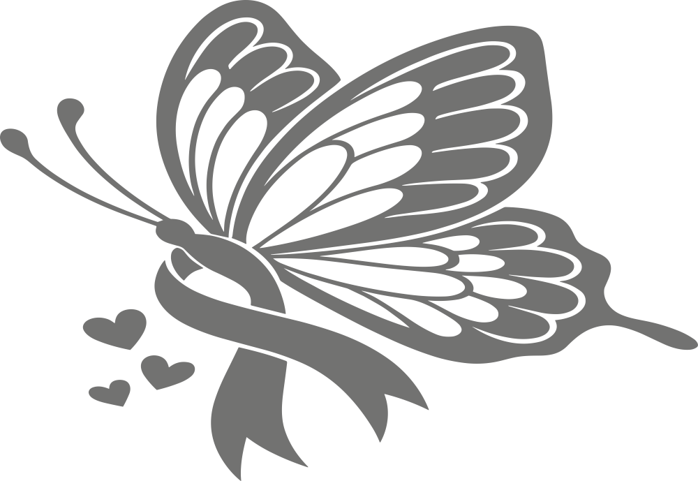 Butterfly & Ribbon - Colon Cancer DTF Transfers
