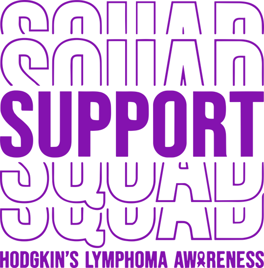 Support Squad, Purple - Hodgkin's Lymphoma Cancer DTF Transfers