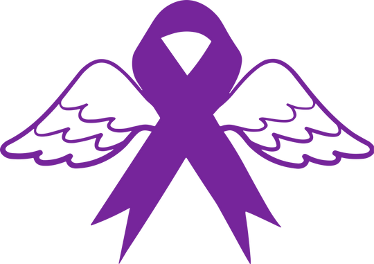 Ribbon With Wings - Hodgkin's Lymphoma Cancer DTF Transfers