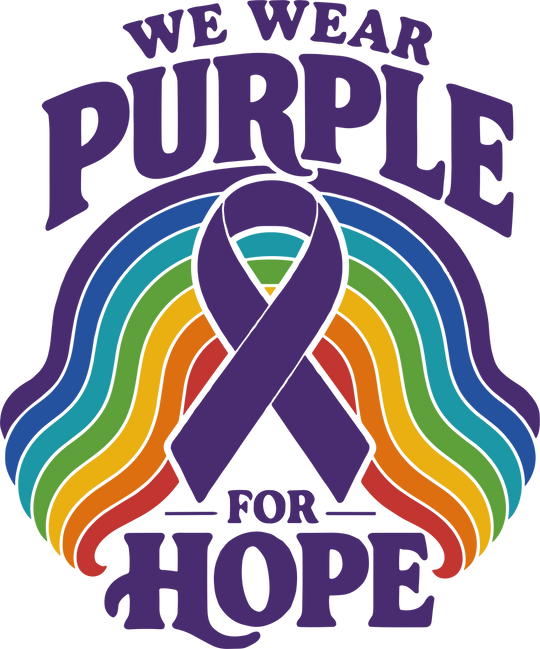 We Wear Purple For Hope - Hodgkin's Lymphoma Cancer DTF Transfers