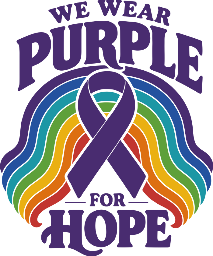 We Wear Purple For Hope - Hodgkin's Lymphoma Cancer DTF Transfers