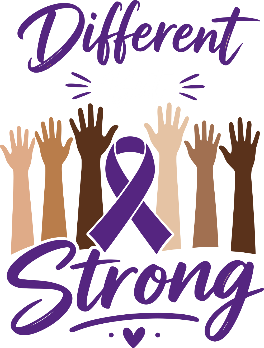 Different But Strong - Hodgkin's Lymphoma Cancer DTF Transfers