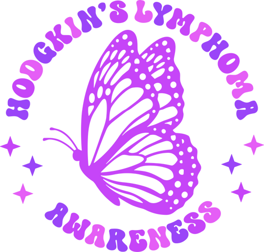 Hodgkin's Lymphoma Awareness, Butterfly - Hodgkin's Lymphoma Cancer DTF Transfers