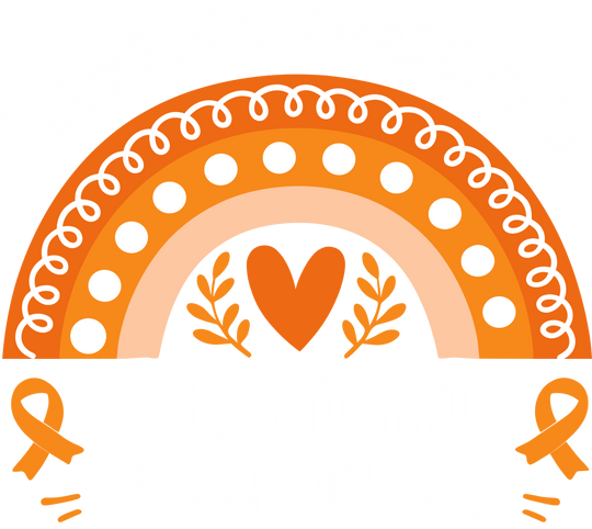 Leukemia Awareness, We Fight Together - Leukemia DTF Transfers