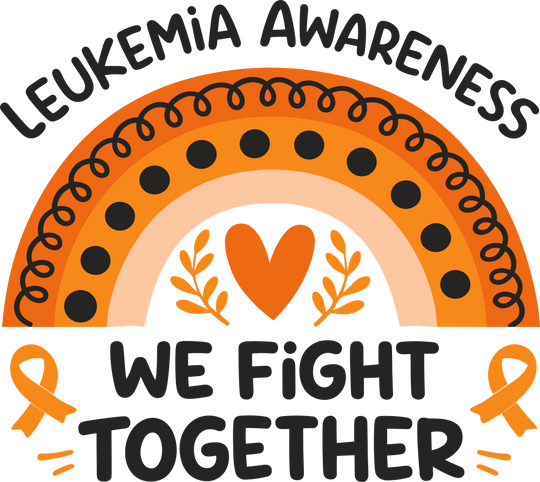 Leukemia Awareness, We Fight Together - Leukemia DTF Transfers
