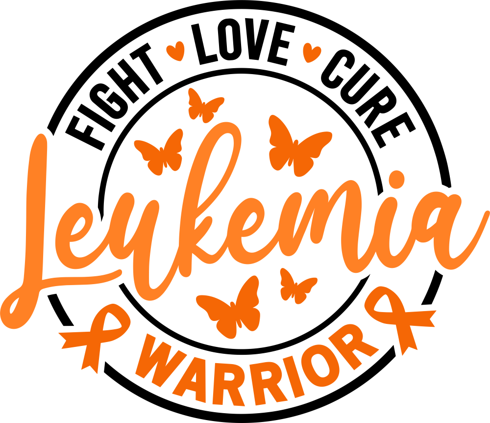 Fight Love Cure, Warrior - Leukemia DTF Transfers