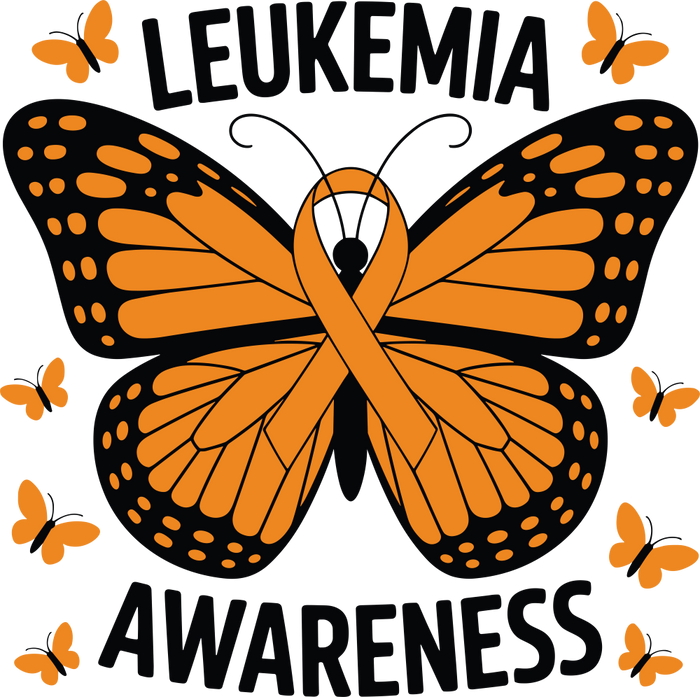 Leukemia Awareness, Butterfly - Leukemia DTF Transfers