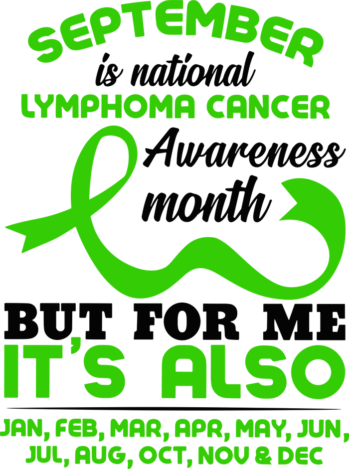 September Is National Lymphoma Awareness Month - Lymphoma DTF Transfers