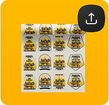Upload UV Sticker Gang Sheet