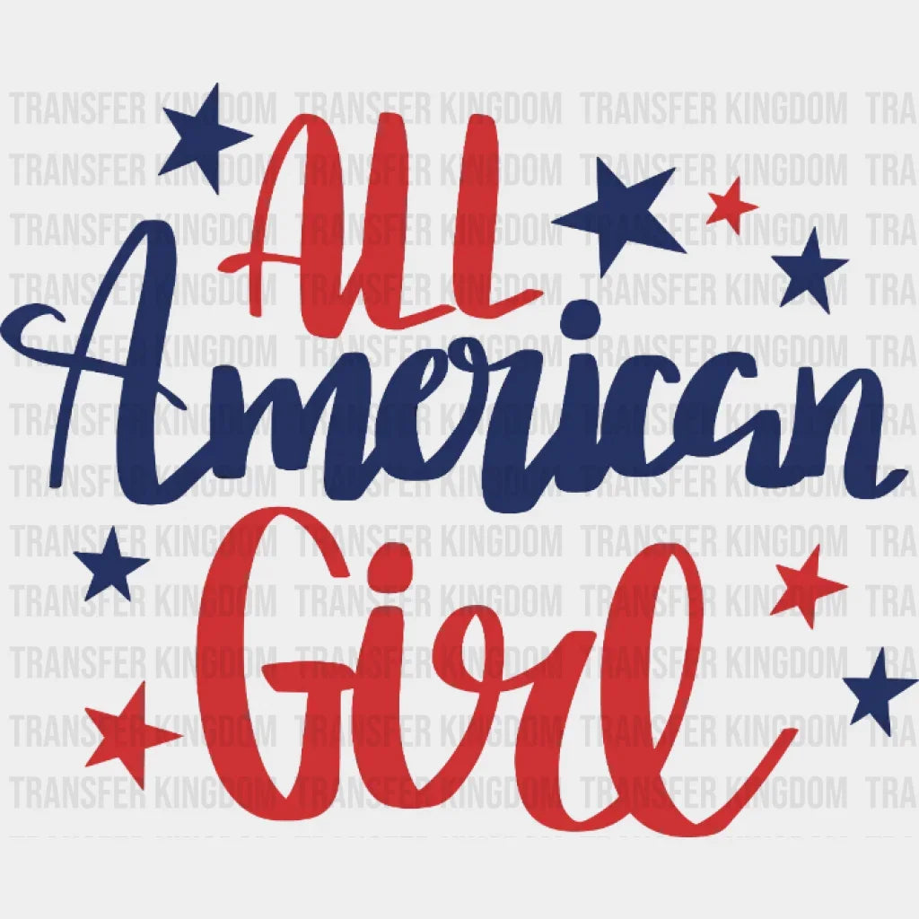 All American Girl Dtf Transfer