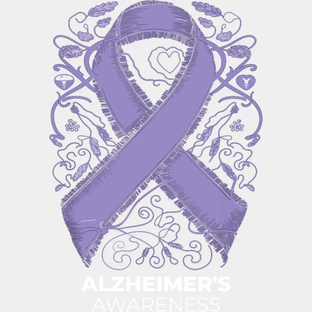 Alzheimer’s Awareness - Alzheimer’s Awareness DTF Transfer Adult Unisex - S & M (10’’) / Light Color Design (See