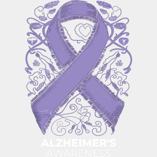 Alzheimer’s Awareness - Alzheimer’s Awareness DTF Transfer Adult Unisex - S & M (10’’) / Light Color Design (See
