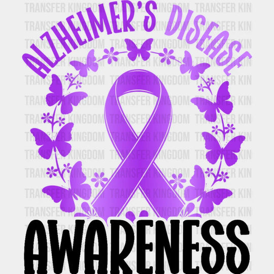 Alzheimer’s Disease Awareness - Alzheimer’s Disease DTF Transfer Adult Unisex - S & M (10’’) / Dark Color Design (See