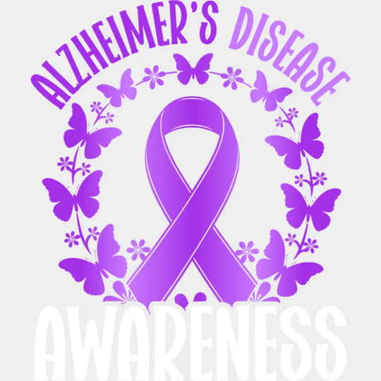Alzheimer’s Disease Awareness - Alzheimer’s Disease DTF Transfer Adult Unisex - S & M (10’’) / Light Color Design (See