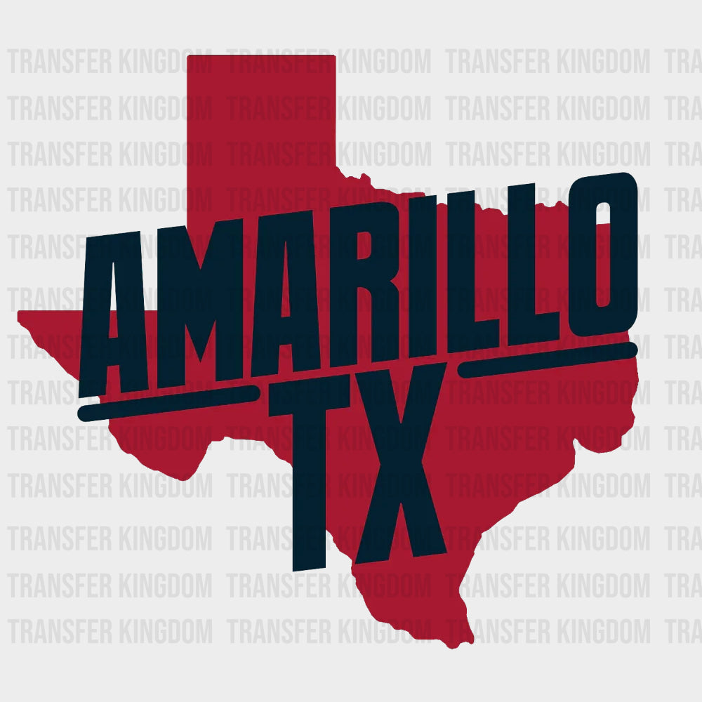 Amarillo TX - States & Cities DTF Transfer