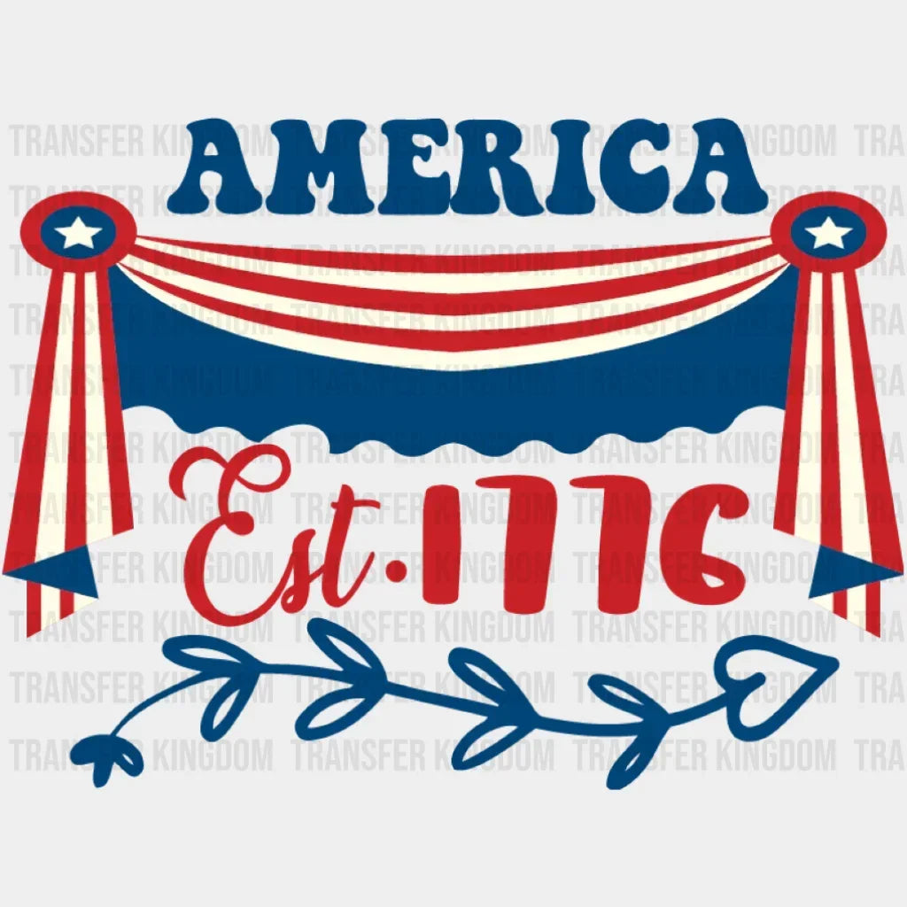America Est 1776 Dtf Transfer