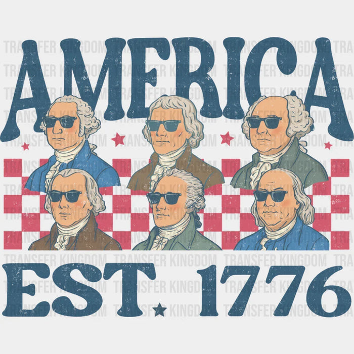 America EST. 1776 Founders - 4th Of July DTF Transfer