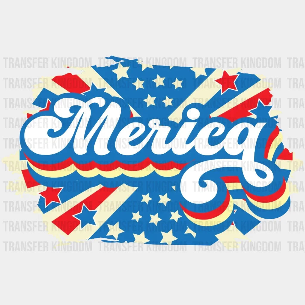 America Stars Dtf Transfer