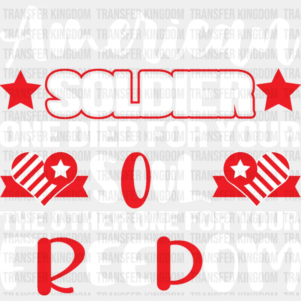 American Soldier - Memorial Day DTF Transfer - Transfer Kingdom