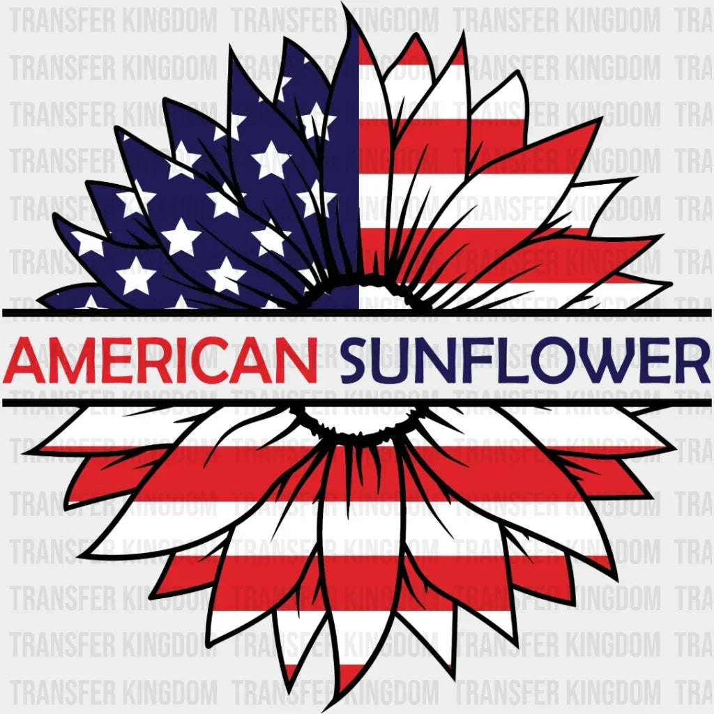 American Sunflower Dtf Transfer