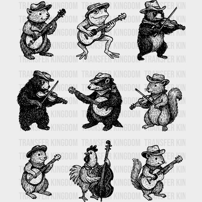 Animals Making Music - Music DTF Transfers