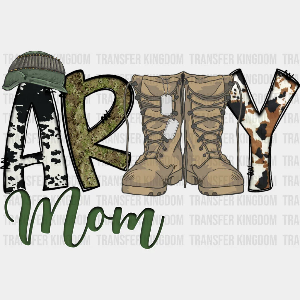 Army Mom Boots - Military DTF Transfer