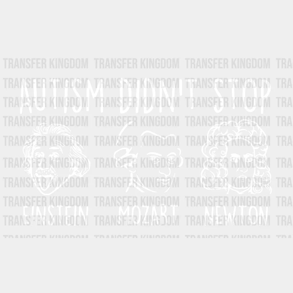 Autism Didn't Stop Autism Awareness Design - DTF heat transfer - Transfer Kingdom