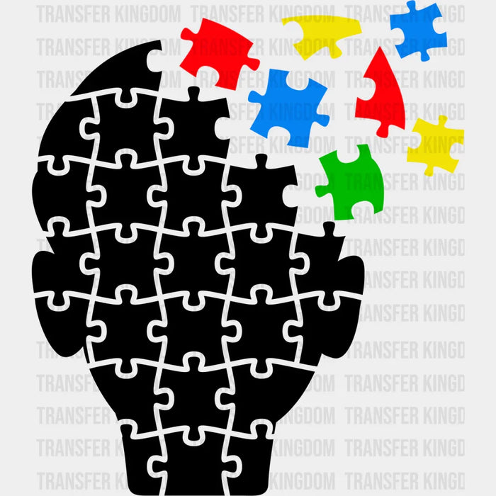 Autism Puzzle Heat Design - DTF heat transfer