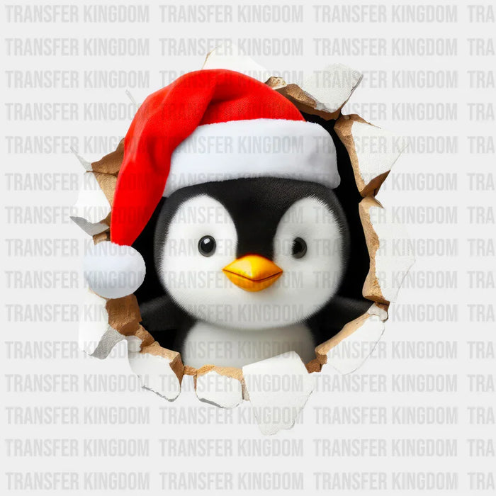 Baby penguin Christmas Design - DTF heat transfer