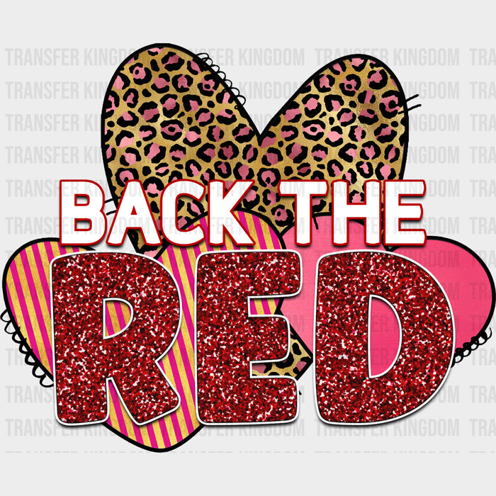 Back The Red, Sequin - Fire Department DTF Transfers